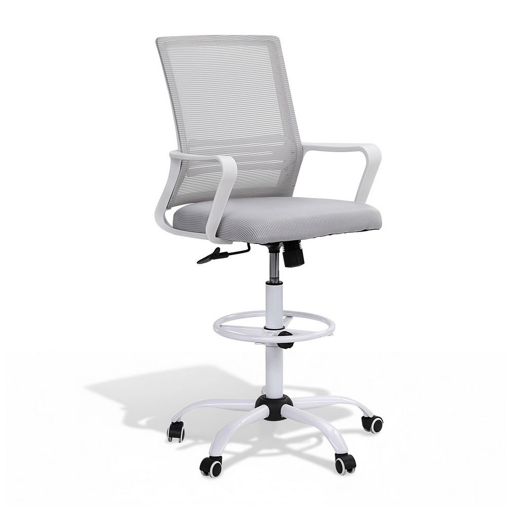 Artiss Mesh Drafting Office Chair Adjustable Height White