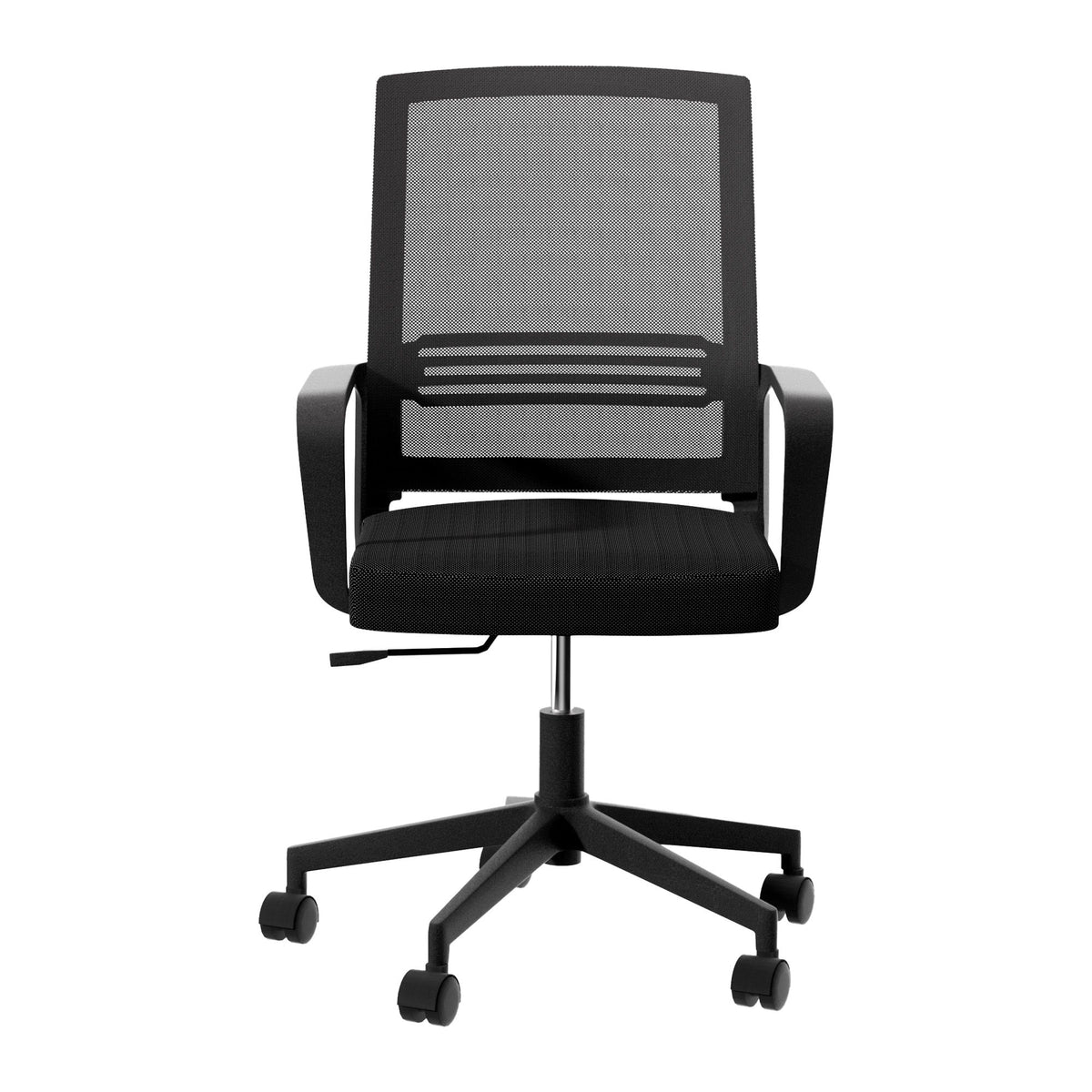 Artiss Mid Back Mesh Office Chair with Castor Wheels Black