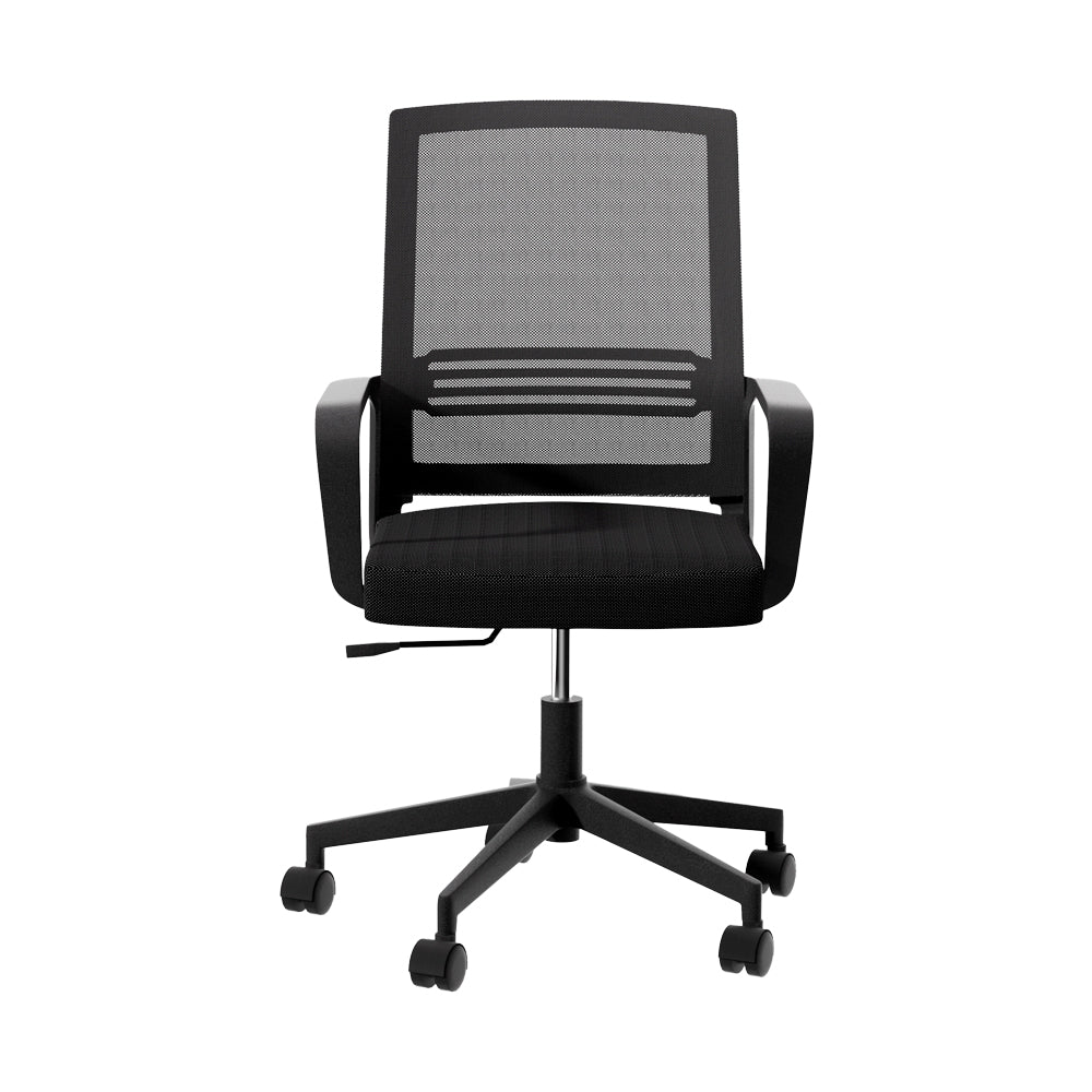 Artiss Mid-Back Mesh Office Chair Black