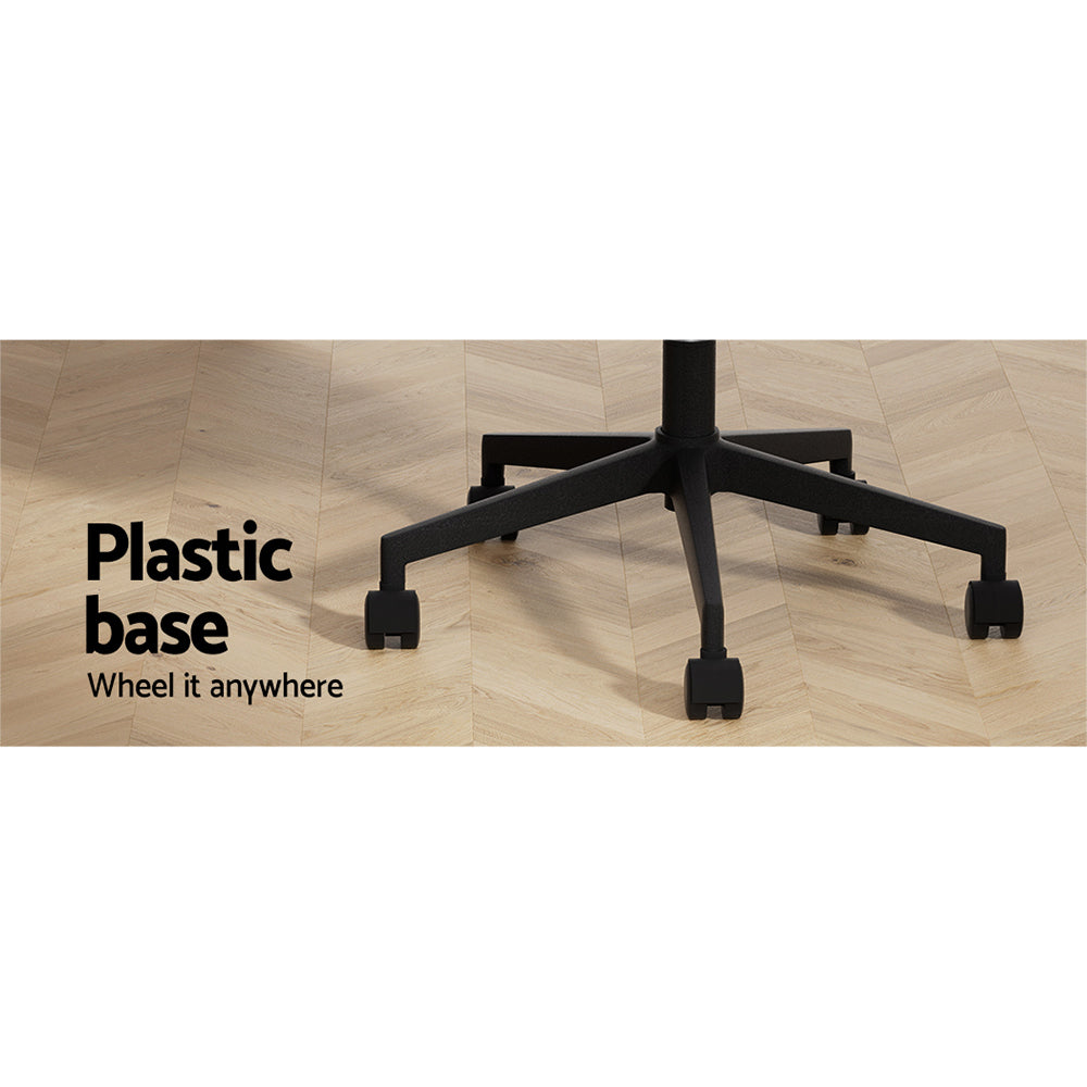 Artiss Mid-Back Mesh Office Chair Black