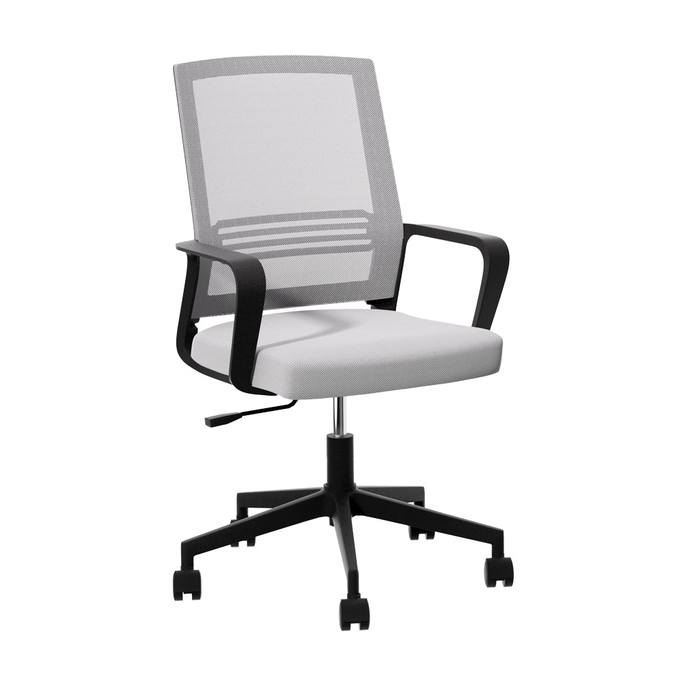 Artiss Mid-Back Mesh Office Chair Grey