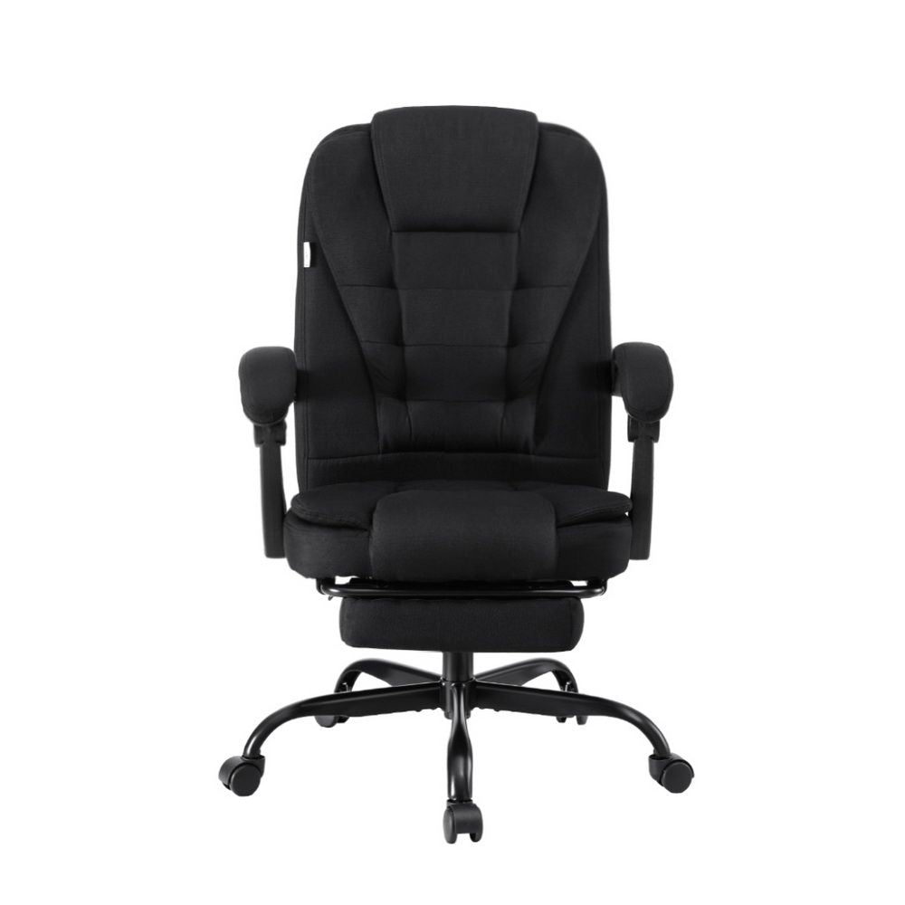 Artiss Executive Fabric Office Chair High Back with Footrest