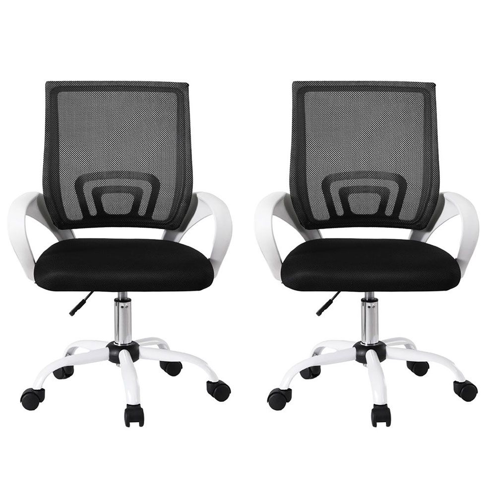 Artiss 2x Mesh Office Chair Mid Back Gaming Desk Chair