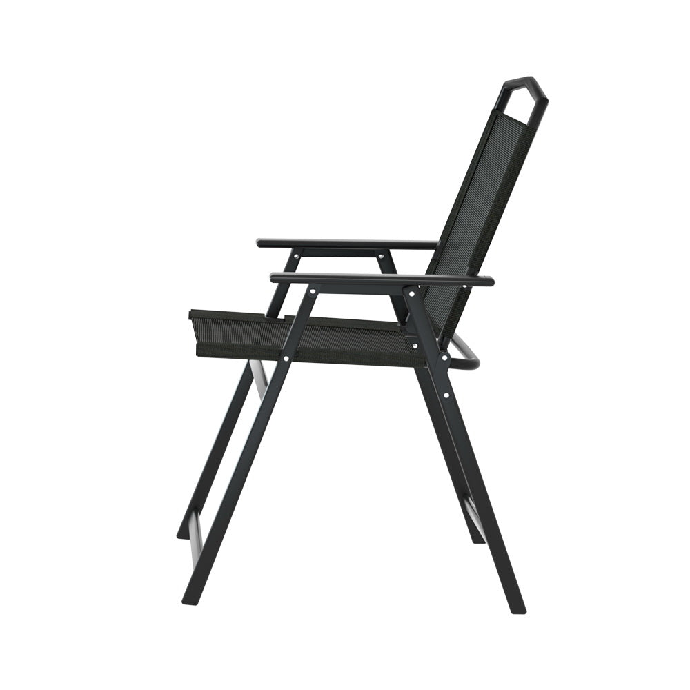 Gardeon Portable Folding Camping Chairs Steel Frame Outdoor Furniture