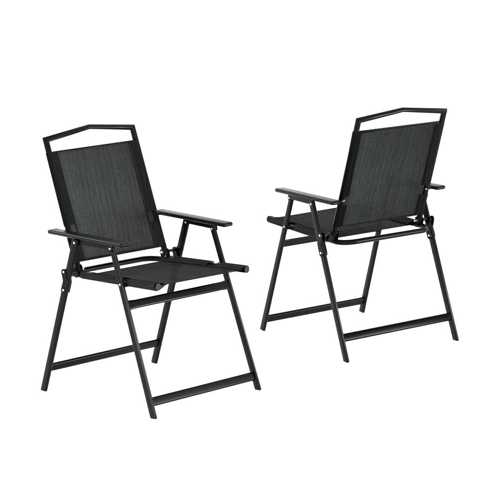 Gardeon Portable Folding Camping Chairs Steel Frame Outdoor Furniture