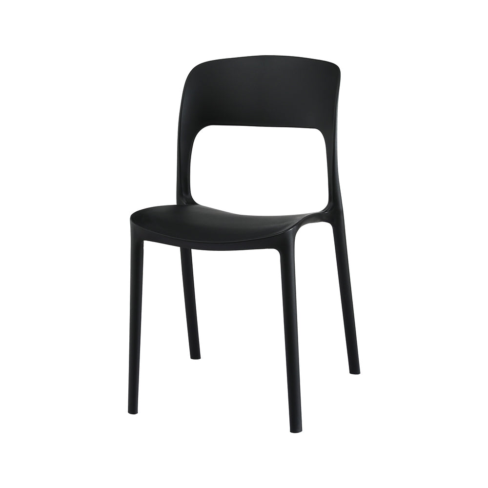Gardeon 4PC Stackable Outdoor Dining Chairs Black