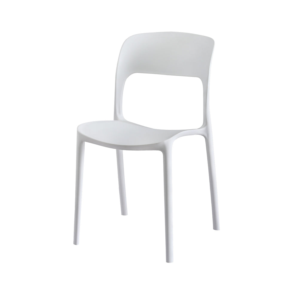 Gardeon 4PC Stackable Outdoor Dining Chairs White