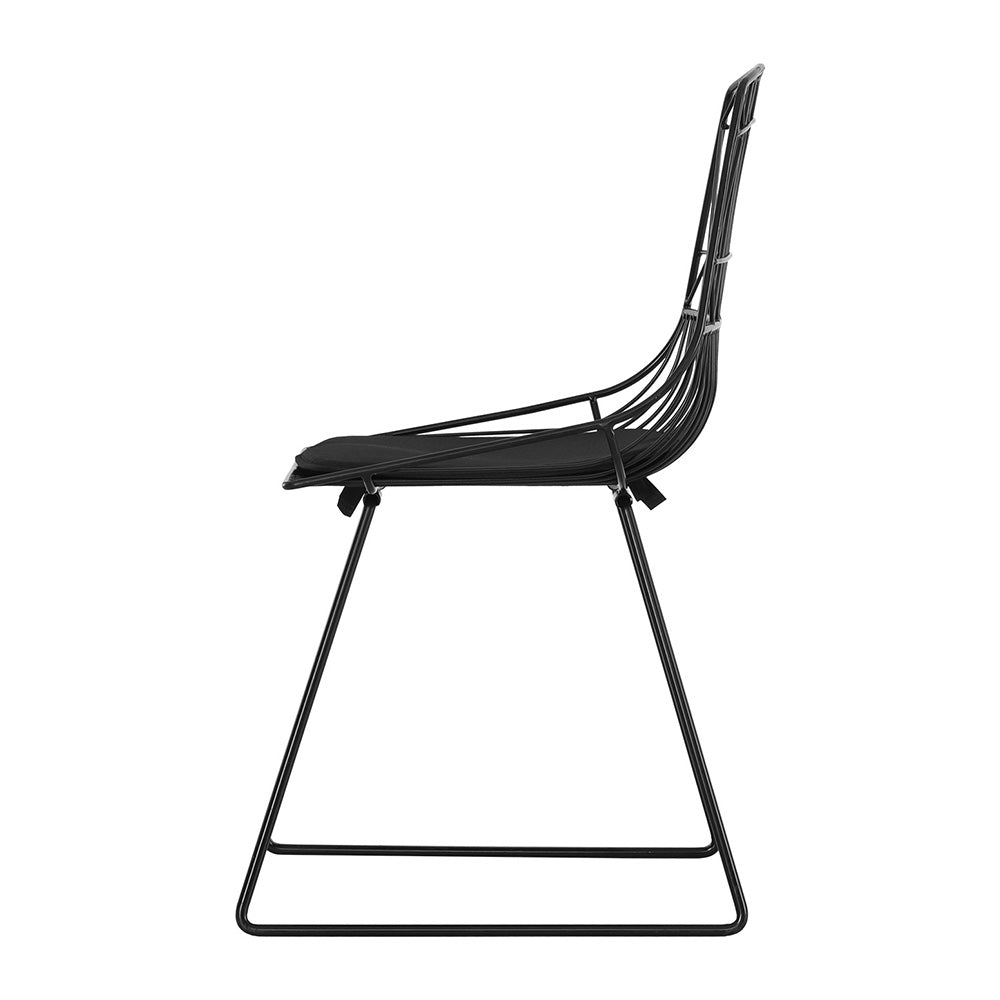 Gardeon 2PC Steel Outdoor Dining Chairs Black