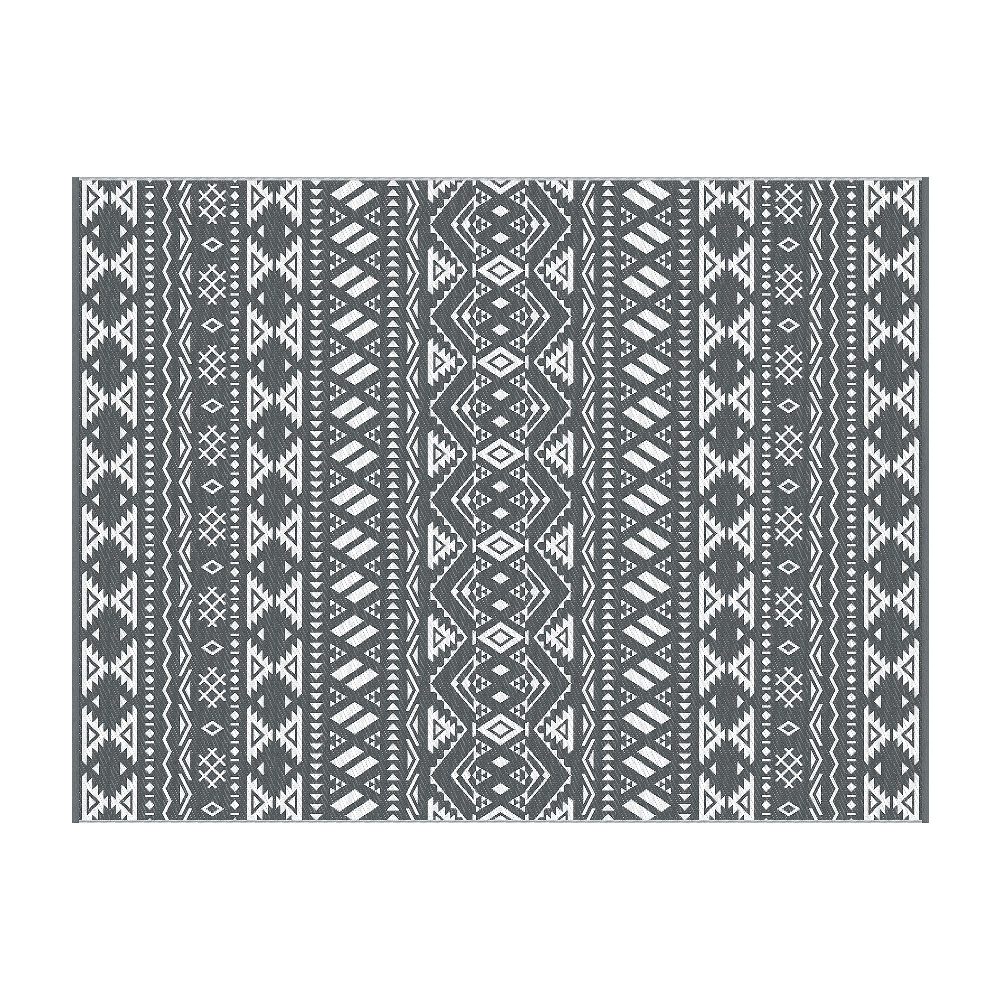 Gardeon Outdoor Rugs 274x366cm Large Carpet Reversible Area Mat PP Dual-Sided Patio Rug Bohemian
