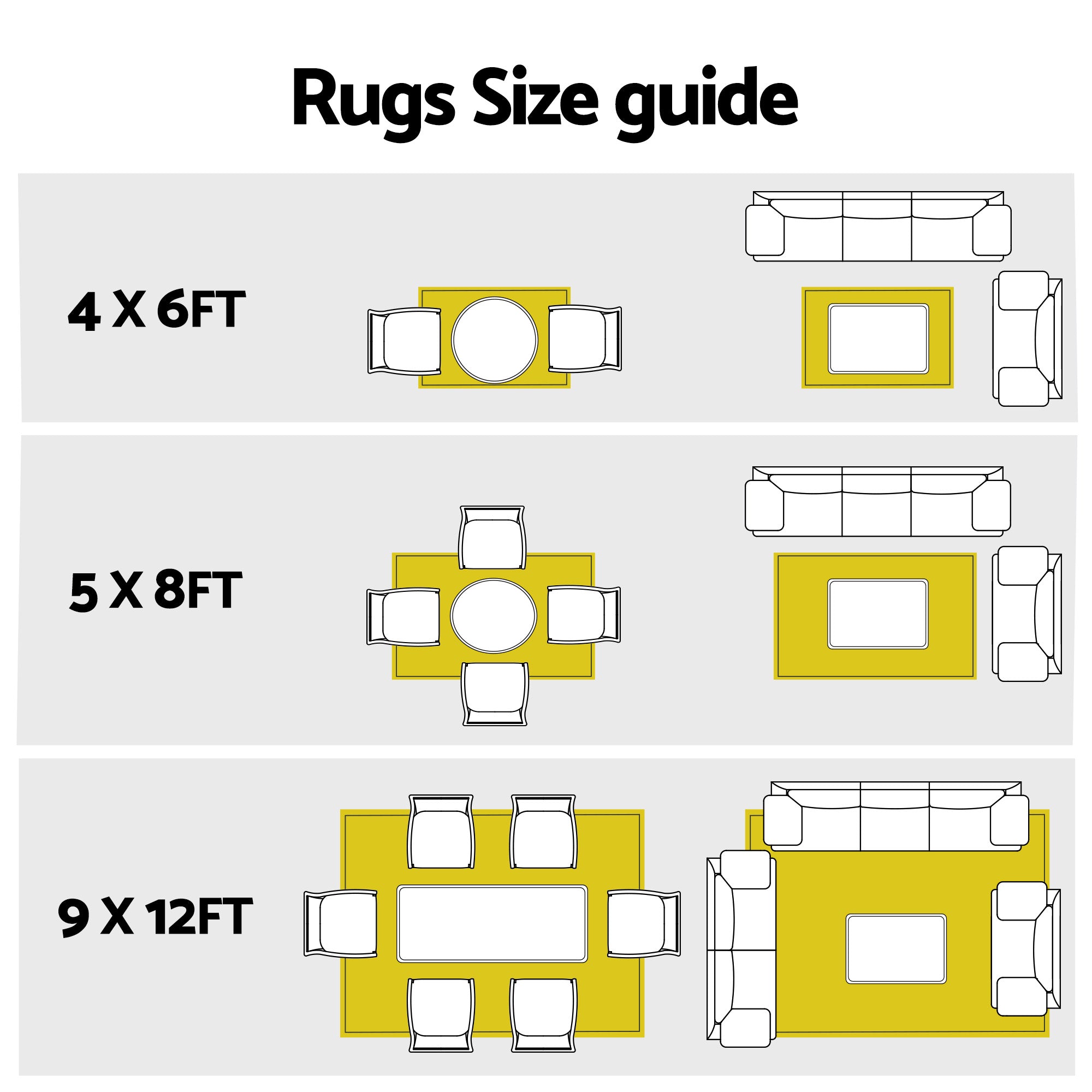 Gardeon Outdoor Rugs 274x366cm Large Carpet Reversible Area Mat PP Dual-Sided Patio Rug Light Blue