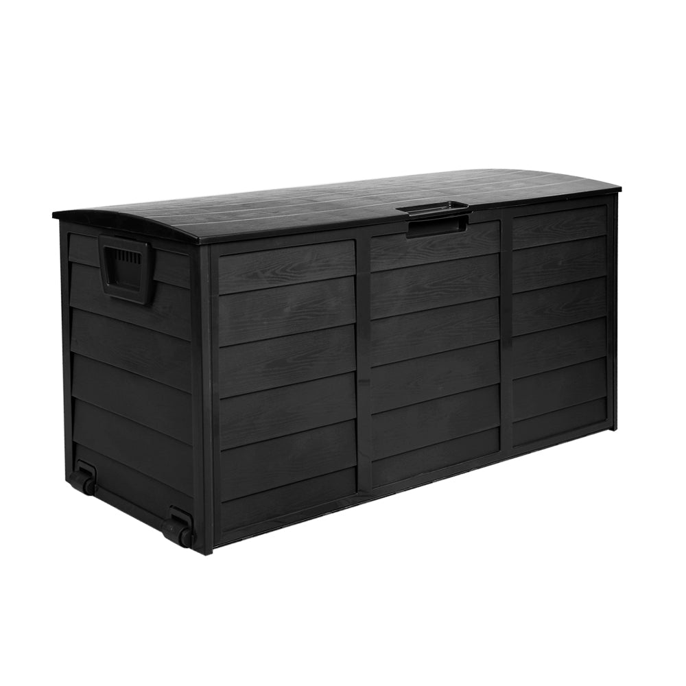 Gardeon 290L Outdoor Storage Box Lockable Black