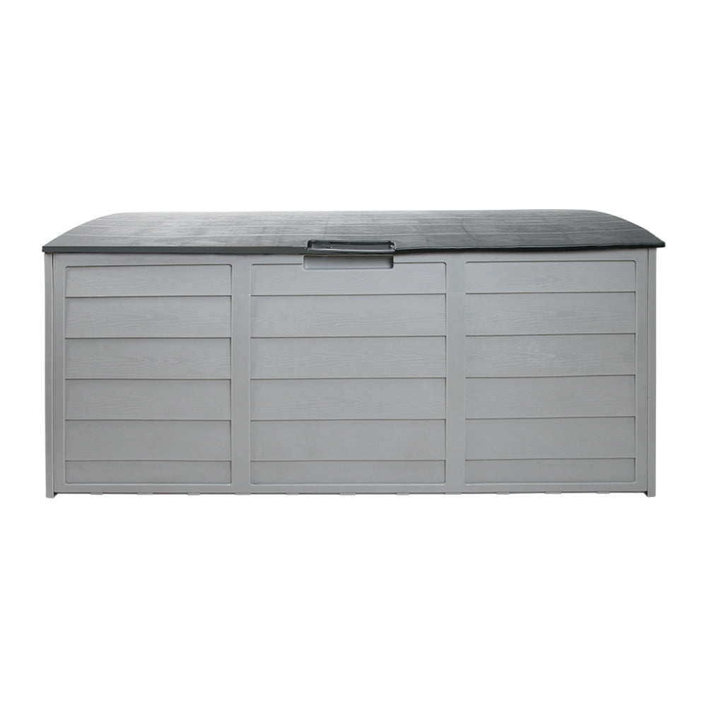 Gardeon 290L Outdoor Storage Box Lockable Grey