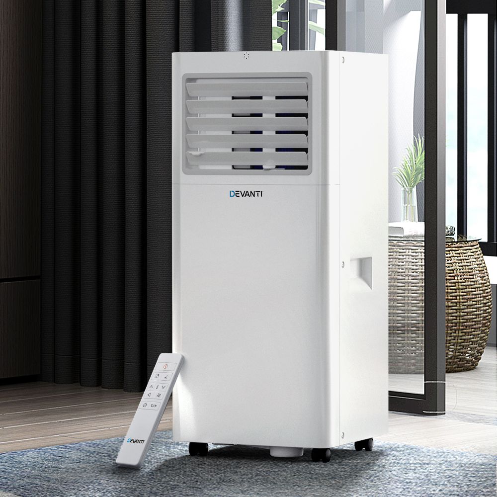Devanti Portable Air Conditioner 7000BTU with Dehumidifier and Fan