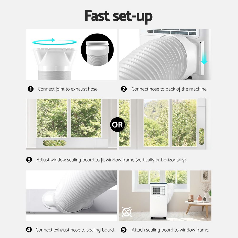Devanti Portable Air Conditioner 7000BTU Dehumidifier Fan