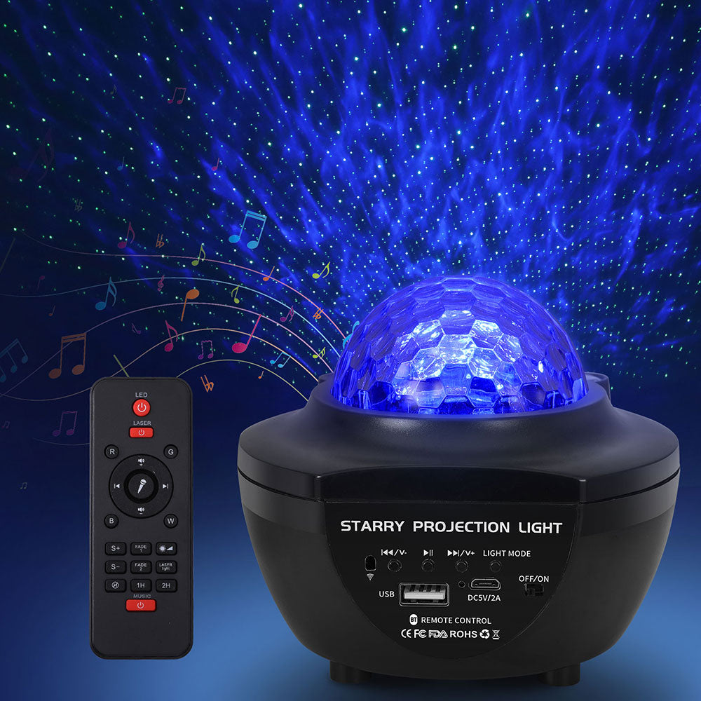 RGB LED Galaxy Projector Light w/ Bluetooth & Remote - Gardeon