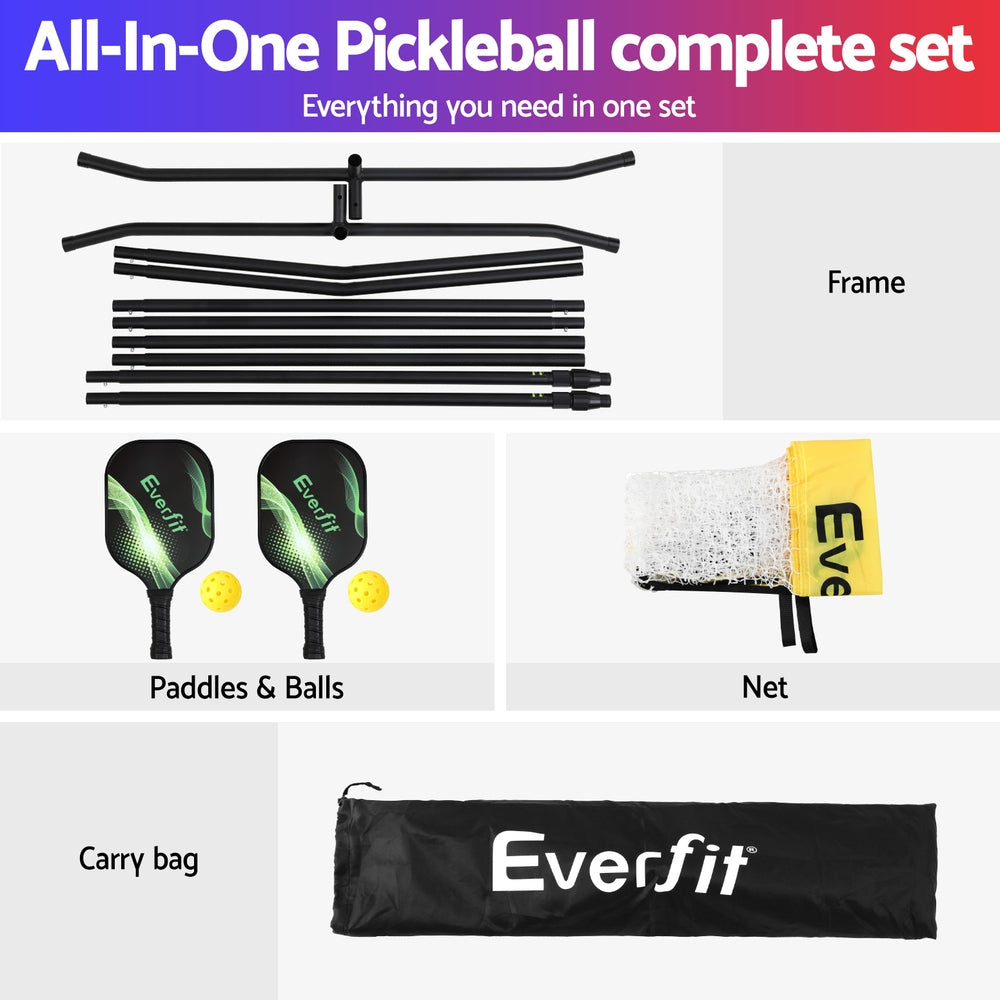 Everfit 3M Portable Multi-Sport Net Adjustable for Pickleball, Badminton, Tennis, Volleyball
