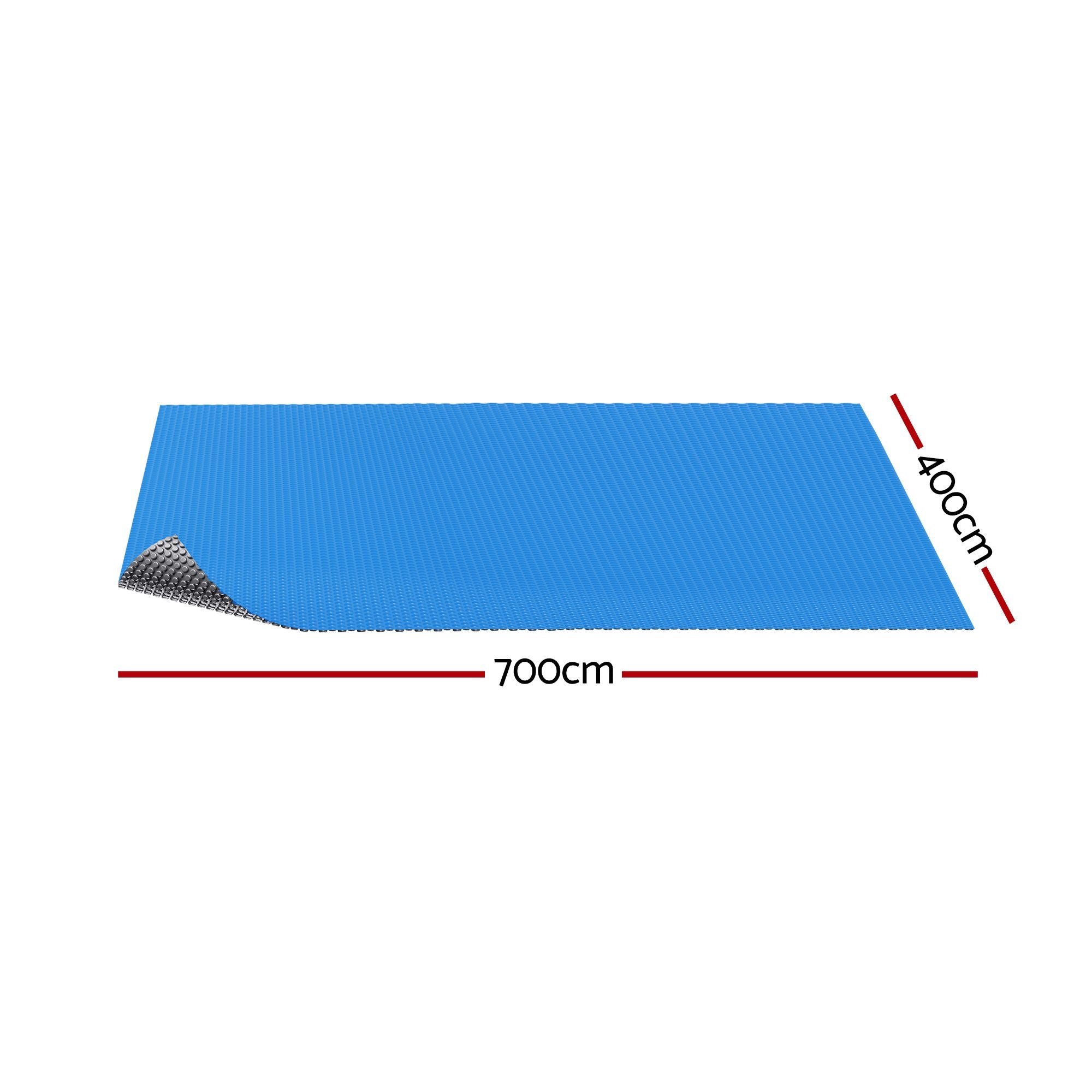 Aqua Buddy Pool Cover 600 Micron 7x4m Bubble Heat Solar Blanket Blue Silver