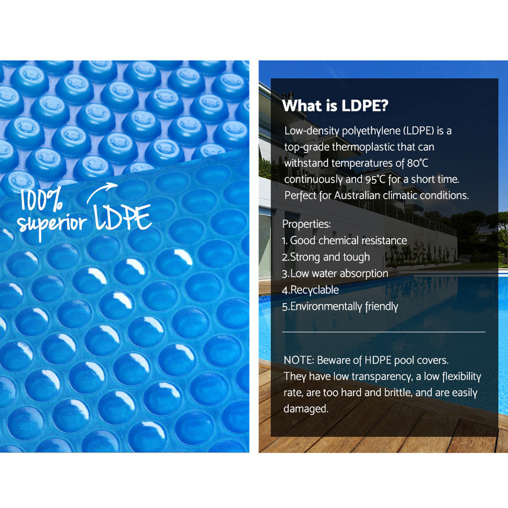 Aquabuddy 8x4.2m Solar Pool Cover 500 Micron Blue