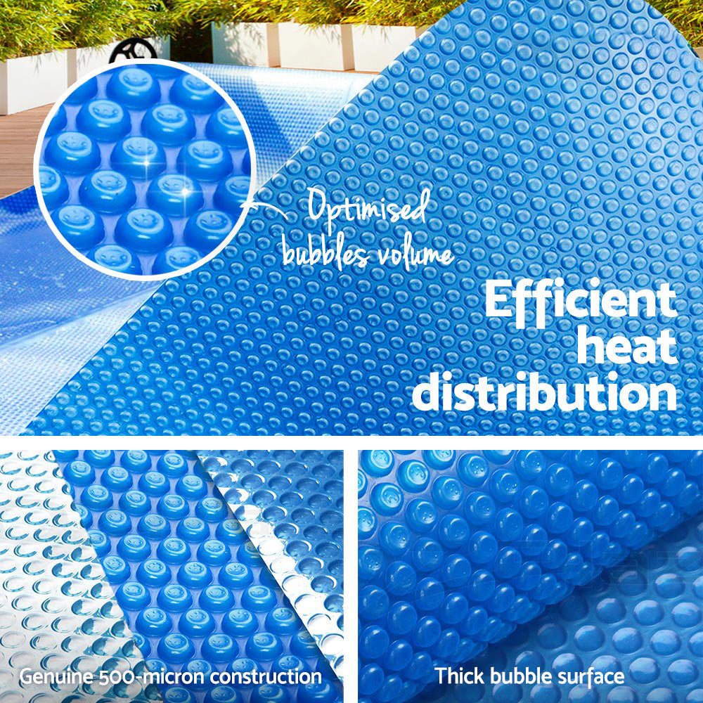 Aquabuddy 8x4.2m Solar Pool Cover 500 Micron Blue