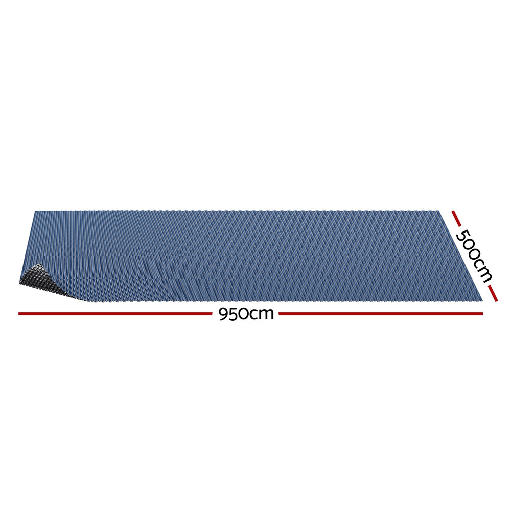 600 Micron Solar Pool Cover, 9.5x5m Blue Black, Aqua Buddy