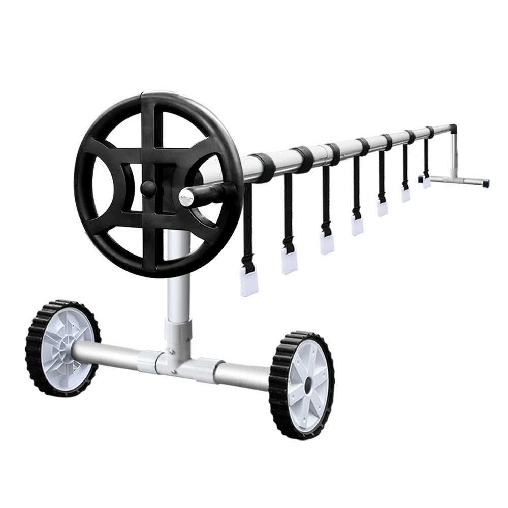 Aquabuddy 4m Adjustable Pool Cover Roller Silver