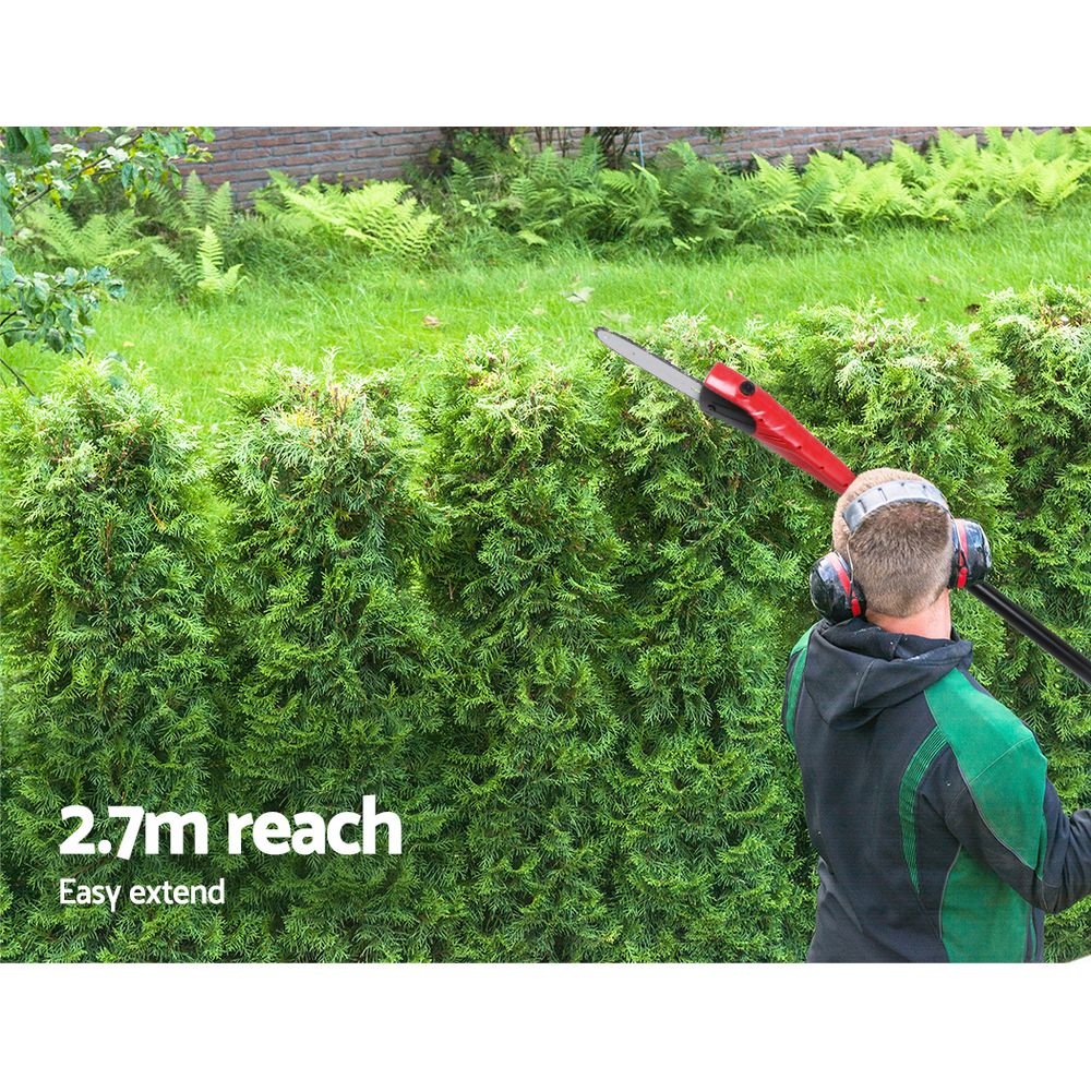 Giantz 8in Cordless Chainsaw Trimmer 20V Battery 2.7m Reach