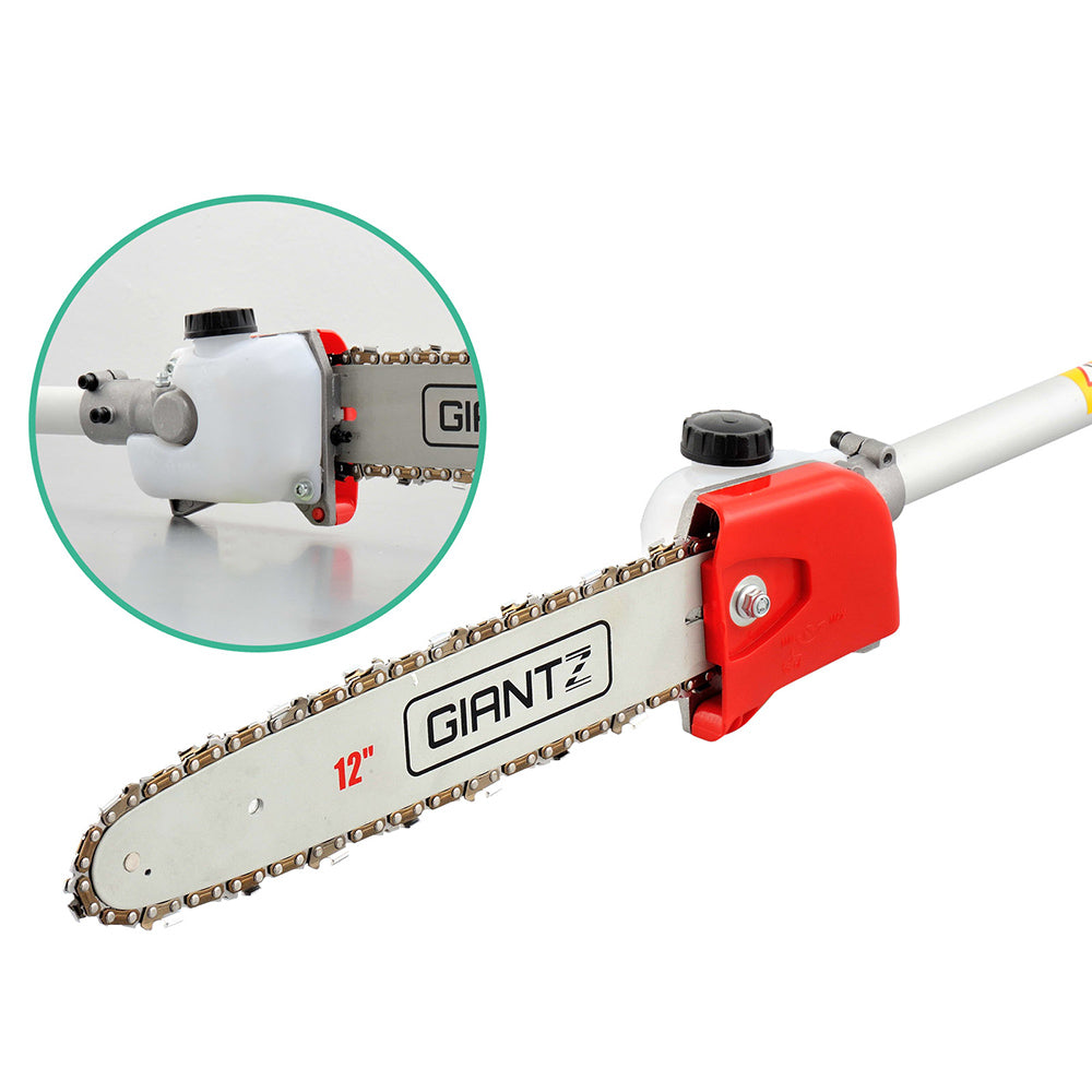 Giantz 62CC 4.3m Pole Chainsaw Hedge Trimmer 12in Petrol