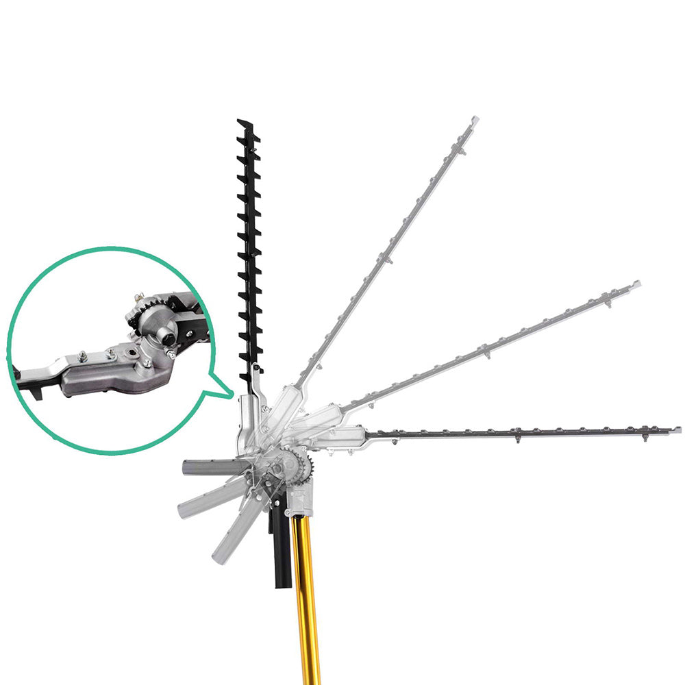 Giantz 62CC 4.3m Pole Chainsaw Hedge Trimmer 12in Petrol