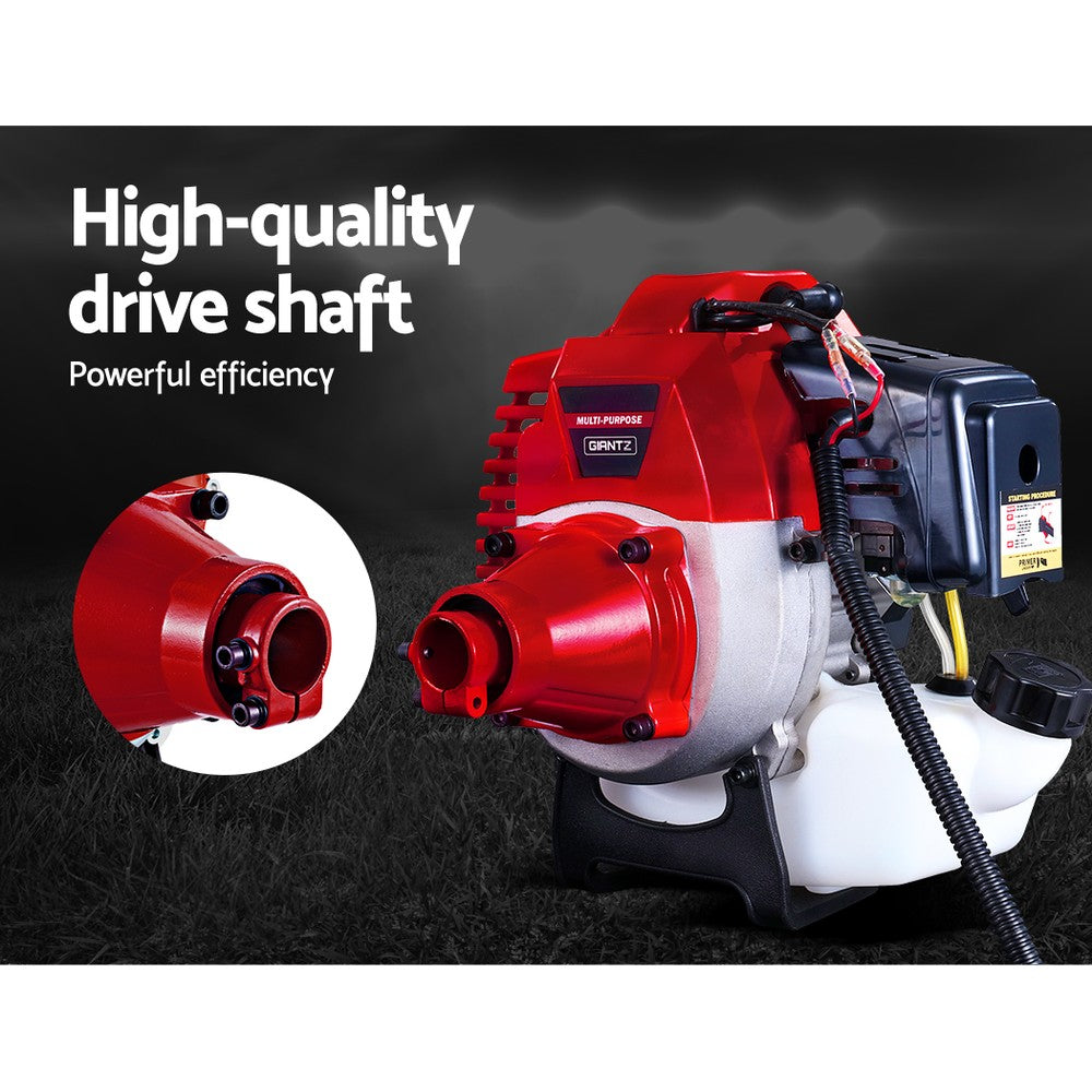 Giantz 62CC 7-in-1 Petrol Pole Saw Brush Cutter Whipper Snipper