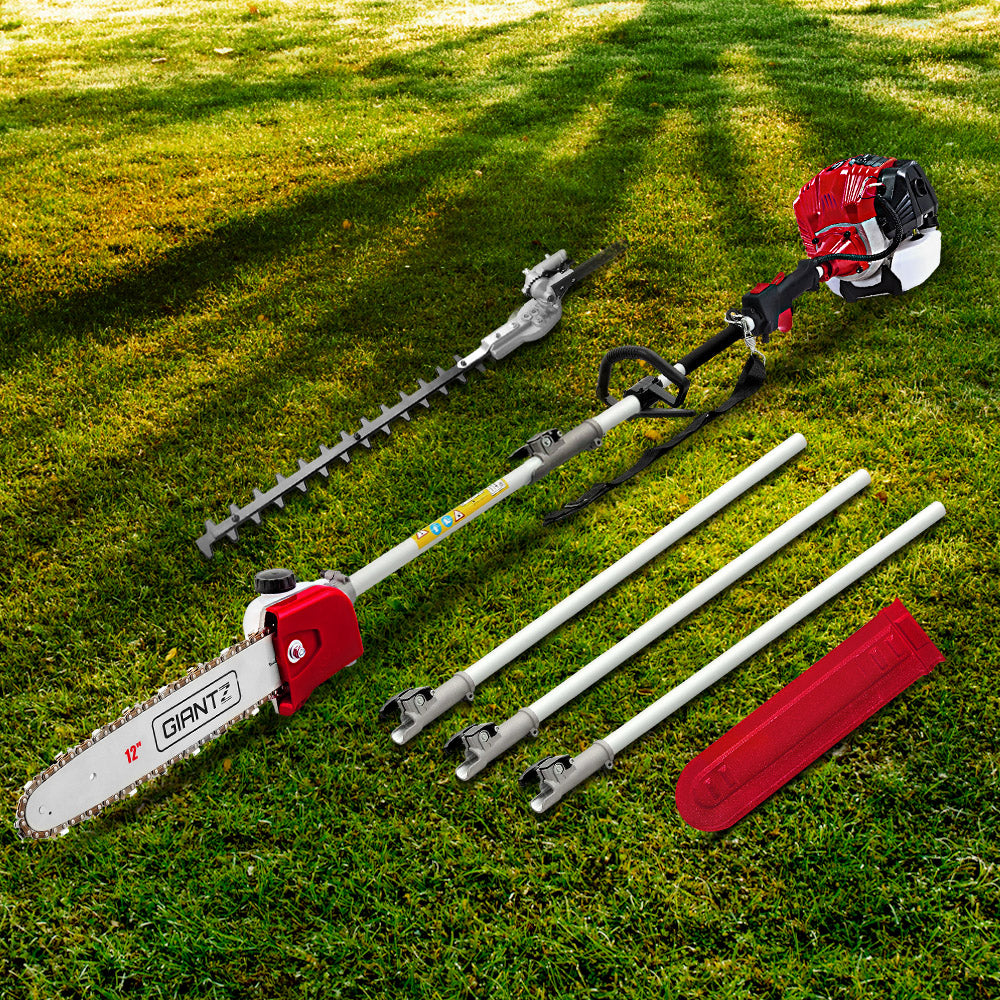 Giantz 65CC 2-in-1 Pole Chainsaw Hedge Trimmer 4.3m Reach