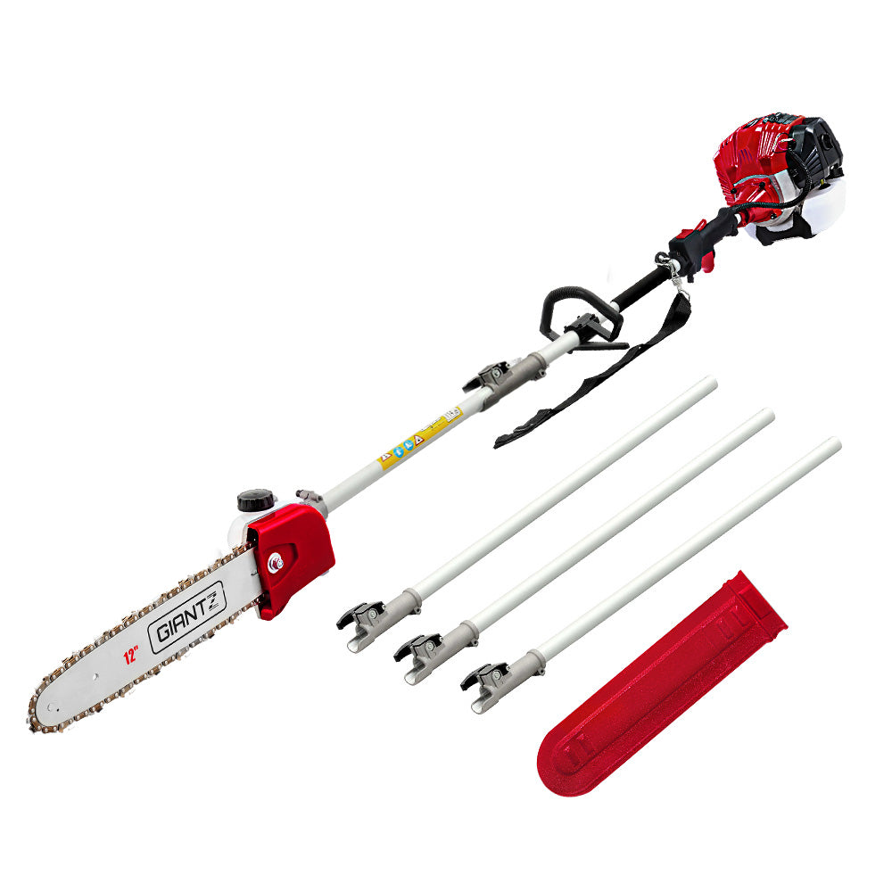 Giantz 65CC Petrol Pole Chainsaw 12in Long Reach 4.3m