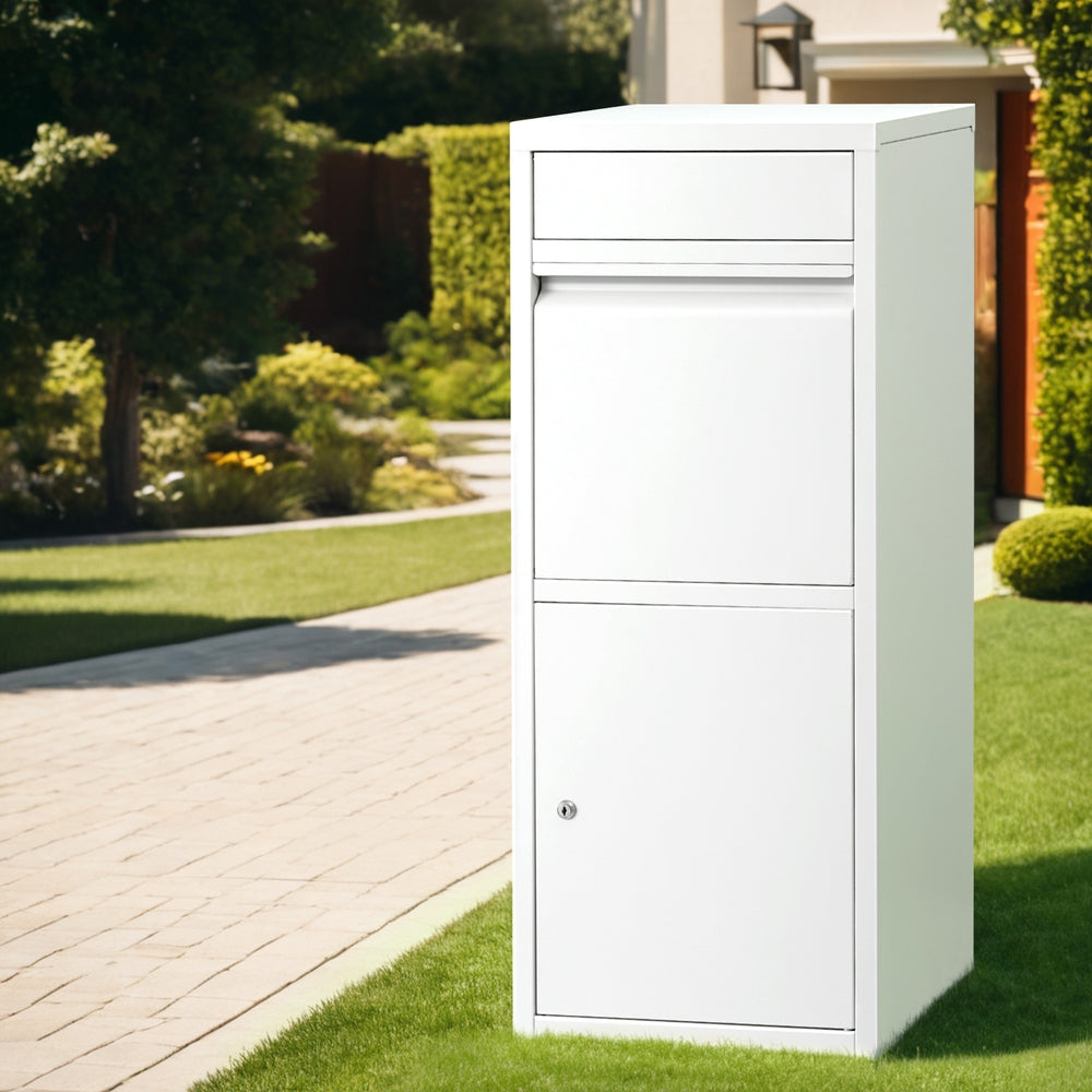 Gardeon Large Parcel Letterbox Drop Box White