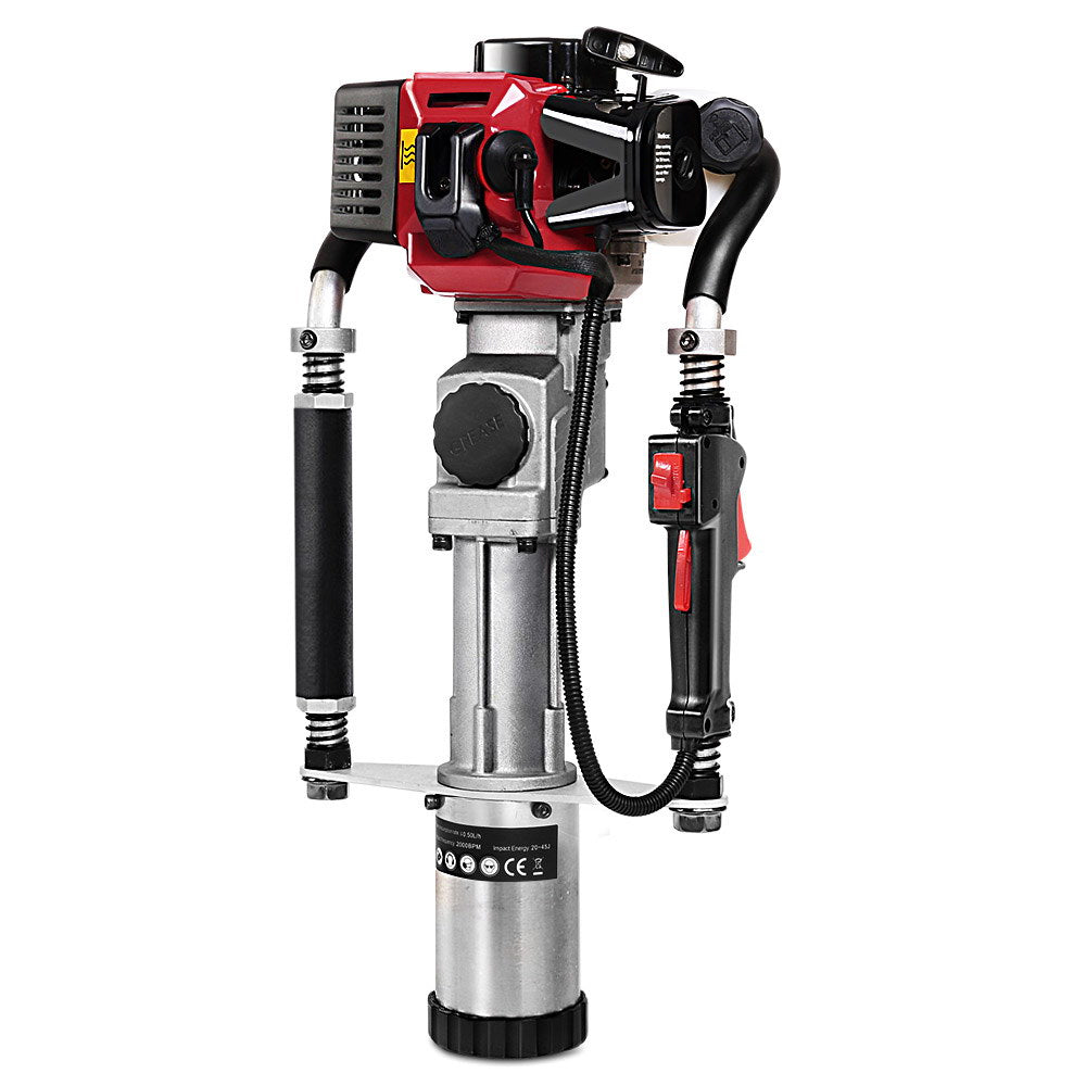 Giantz 55CC Petrol Post Driver 2-Stroke Rammer Red