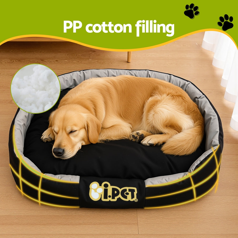 i.Pet XXL Dog Sofa Bed Calming Cushion Black Washable