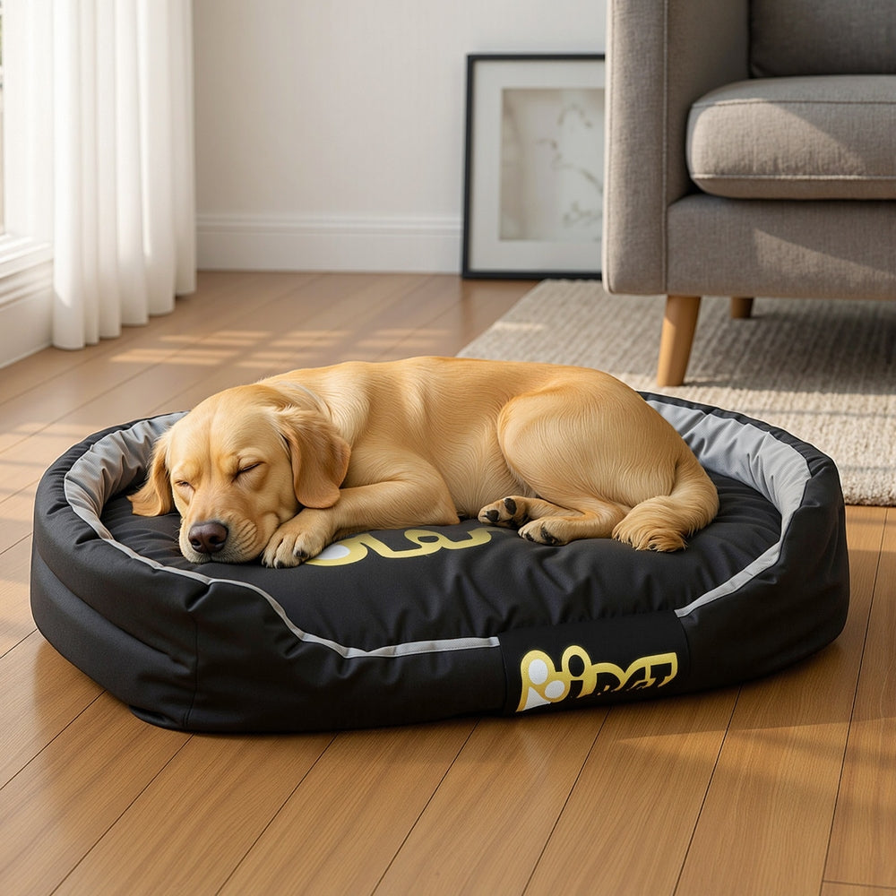 i.Pet XXL Dog Sofa Bed Calming Cushion Black Washable