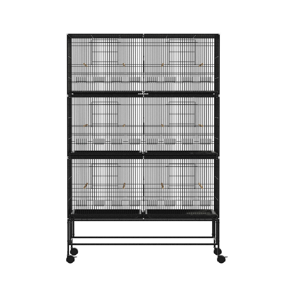 i.Pet 175cm Large Aviary Bird Cage Black