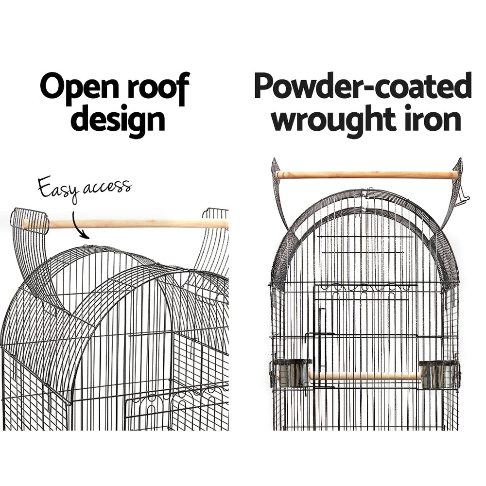 i.Pet 150cm Large Bird Cage Aviary Black