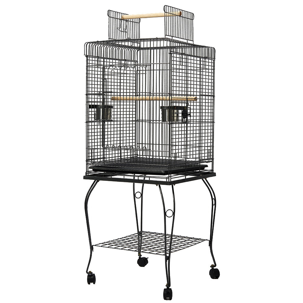 i.Pet 145cm Large Aviary Bird Cage Black Wrought Iron