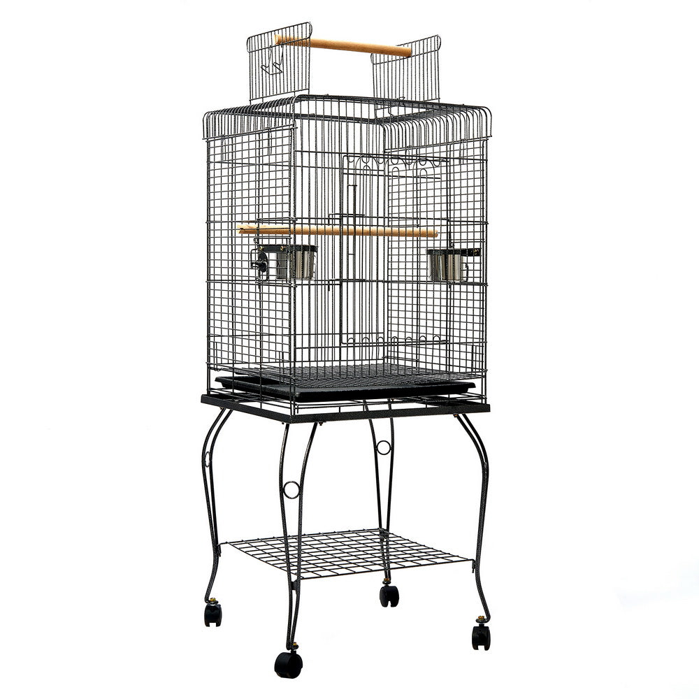 i.Pet 145cm Large Aviary Bird Cage Black Wrought Iron