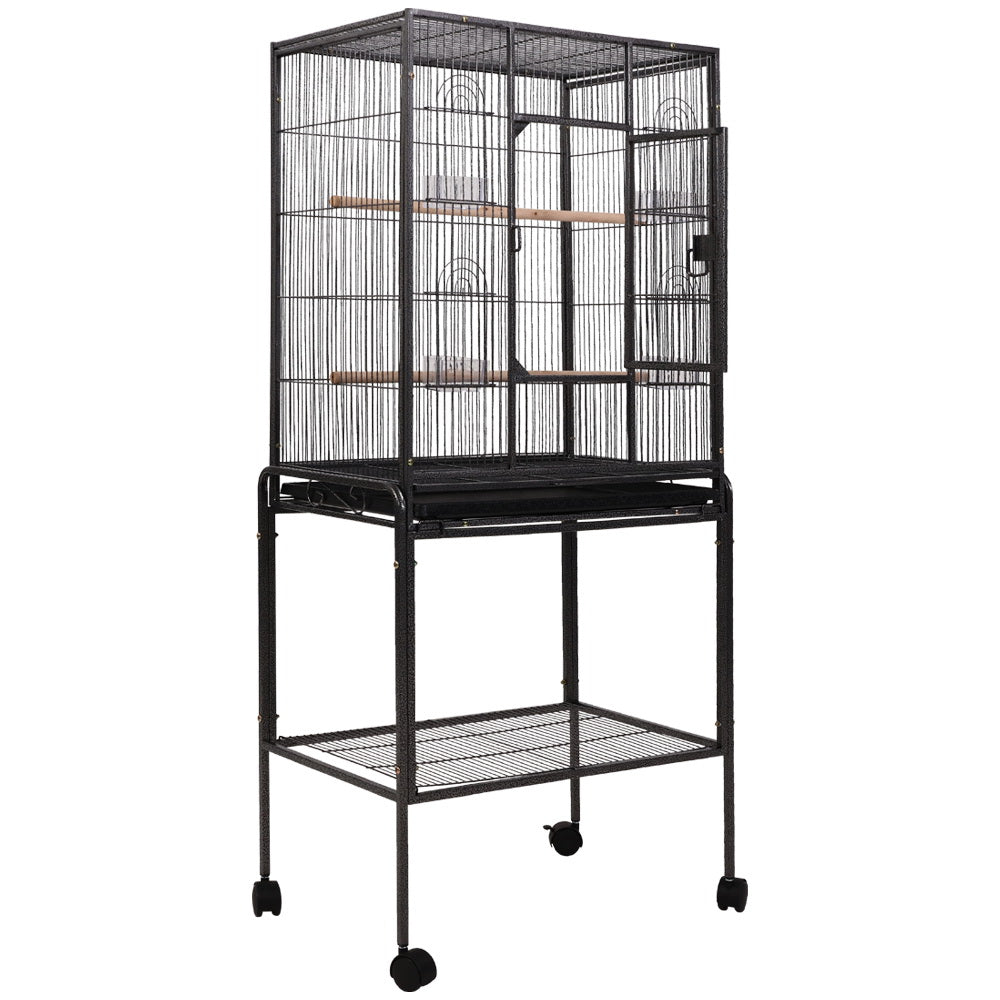 i.Pet 144cm Large Aviary Bird Cage Black