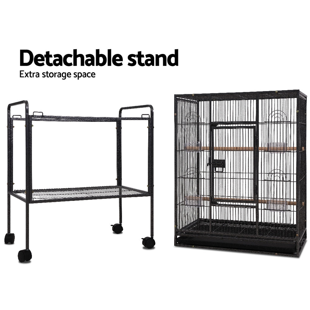 i.Pet 144cm Large Aviary Bird Cage Black