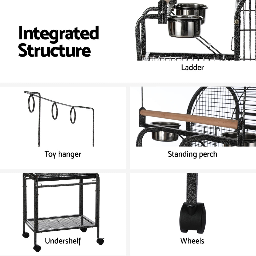 i.Pet Large Aviary Bird Cage 153cm Black