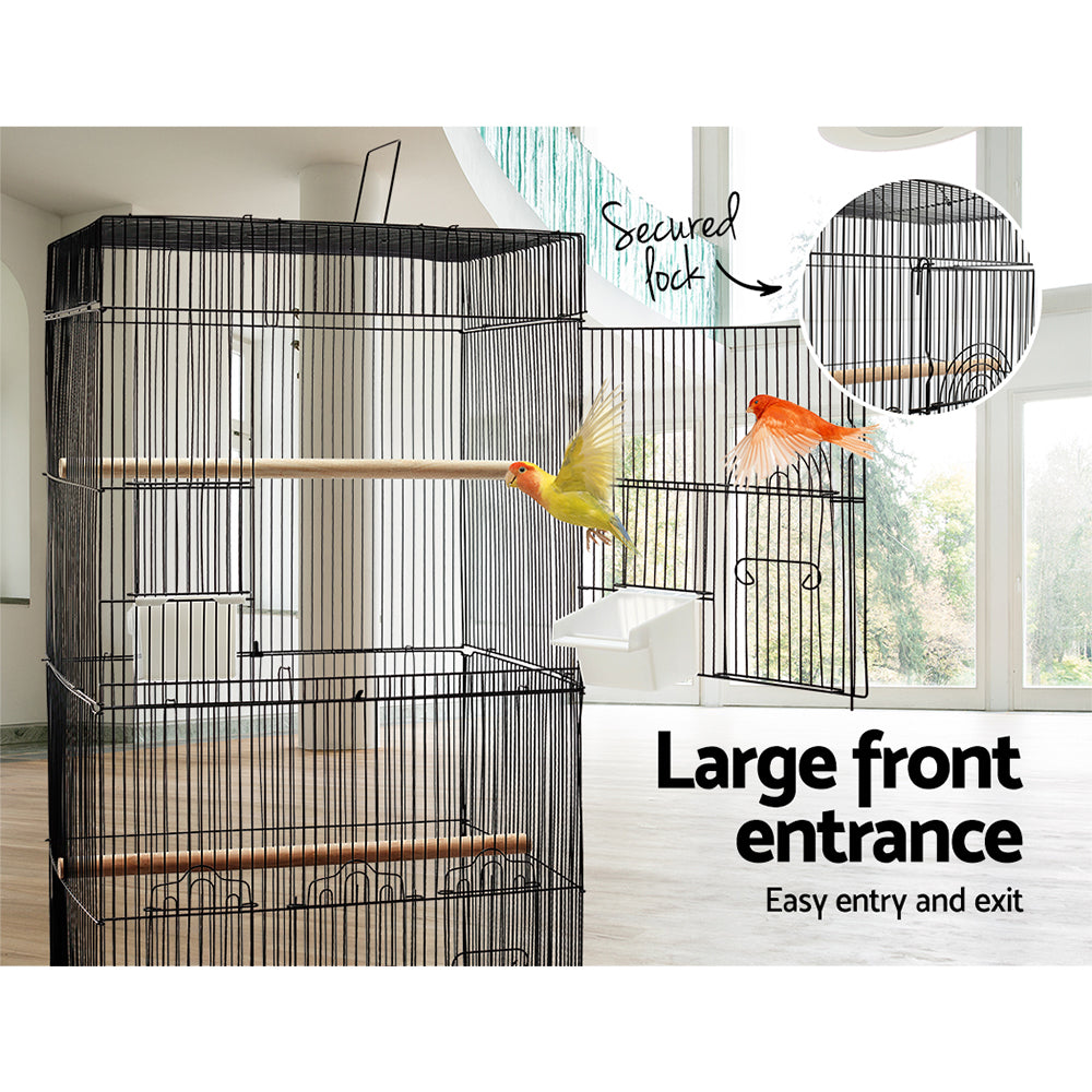 i.Pet Large Wrought Iron Bird Cage 88cm Aviary