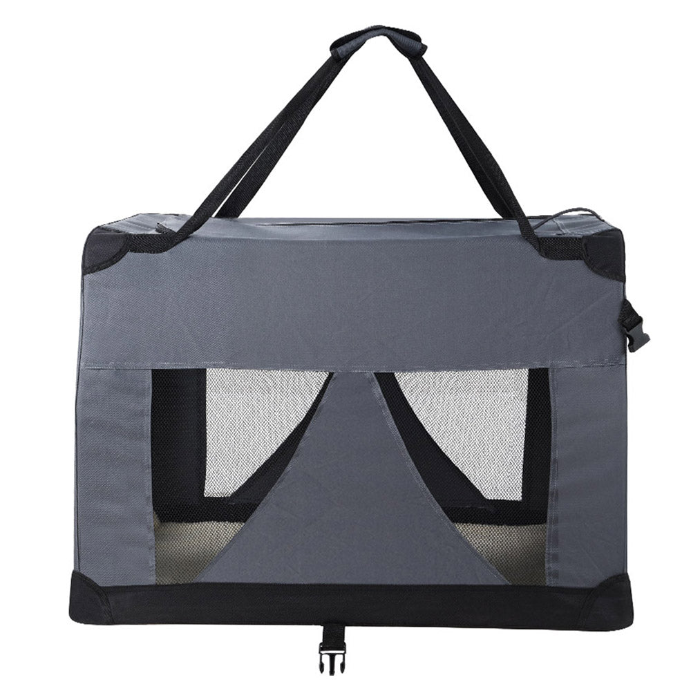 i.Pet 4XL Pet Carrier Soft Crate Foldable Travel Grey