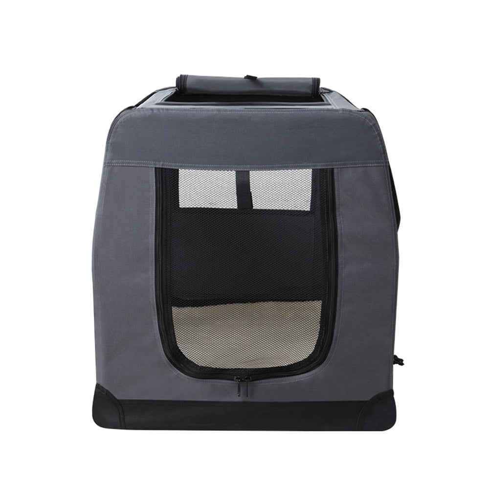 i.Pet 4XL Pet Carrier Soft Crate Foldable Travel Grey