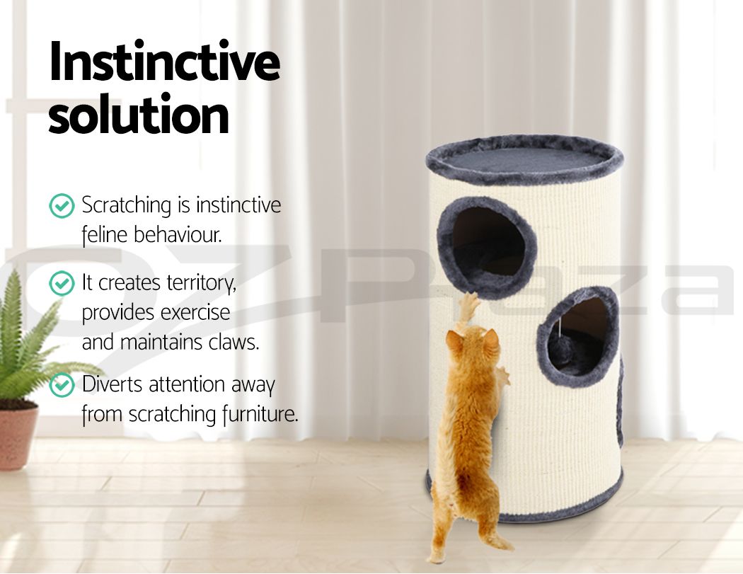i.Pet Cat Tree 70cm Scratching Post Tower Scratcher