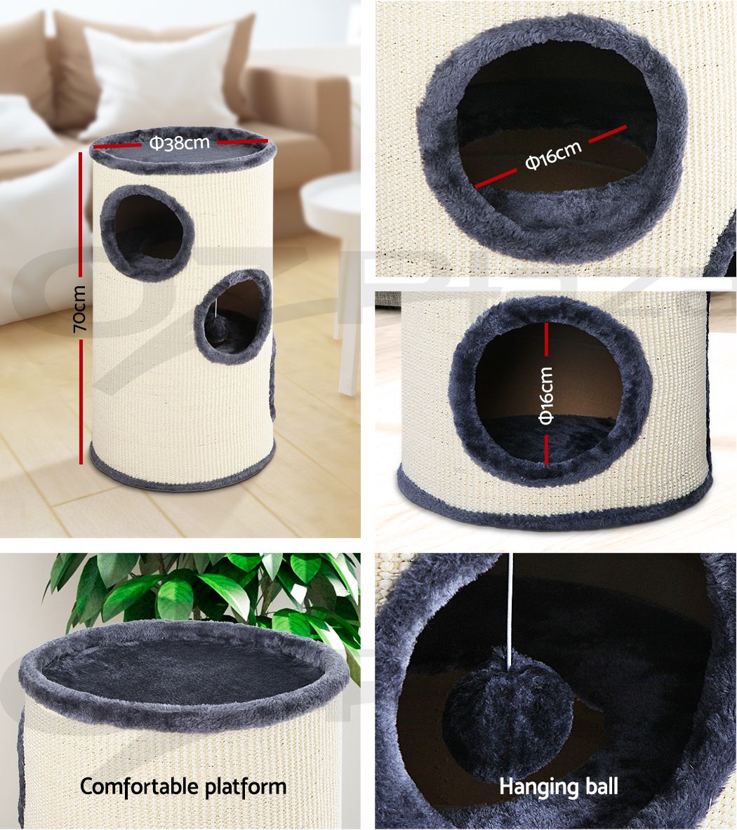 i.Pet Cat Tree 70cm Scratching Post Tower Scratcher