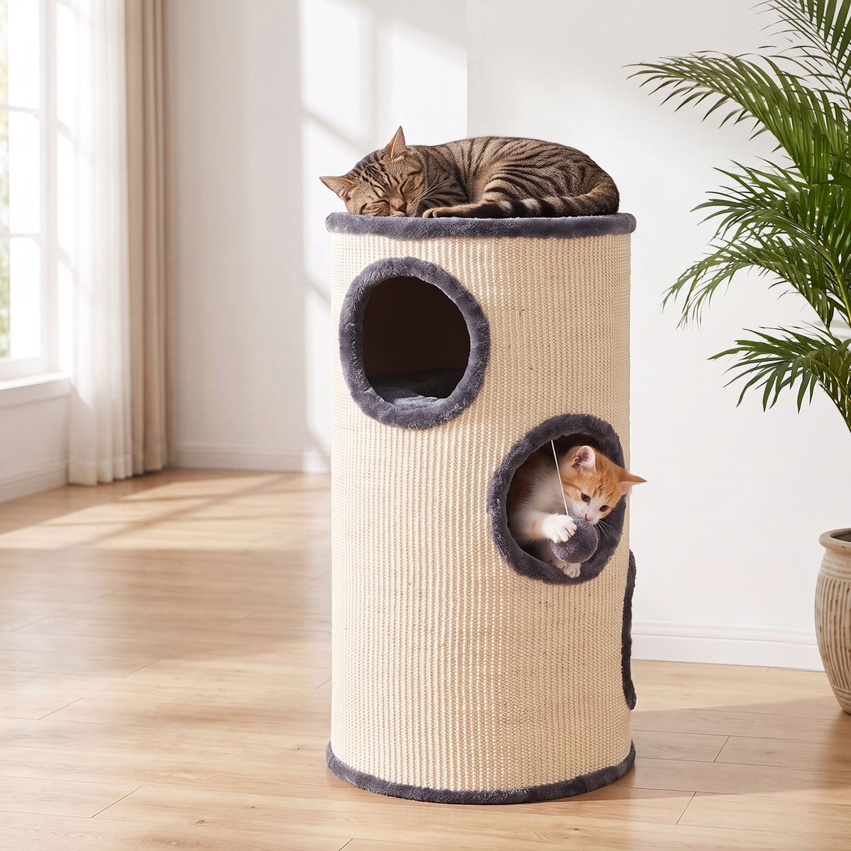 i.Pet Cat Tree 70cm Scratching Post Tower Scratcher