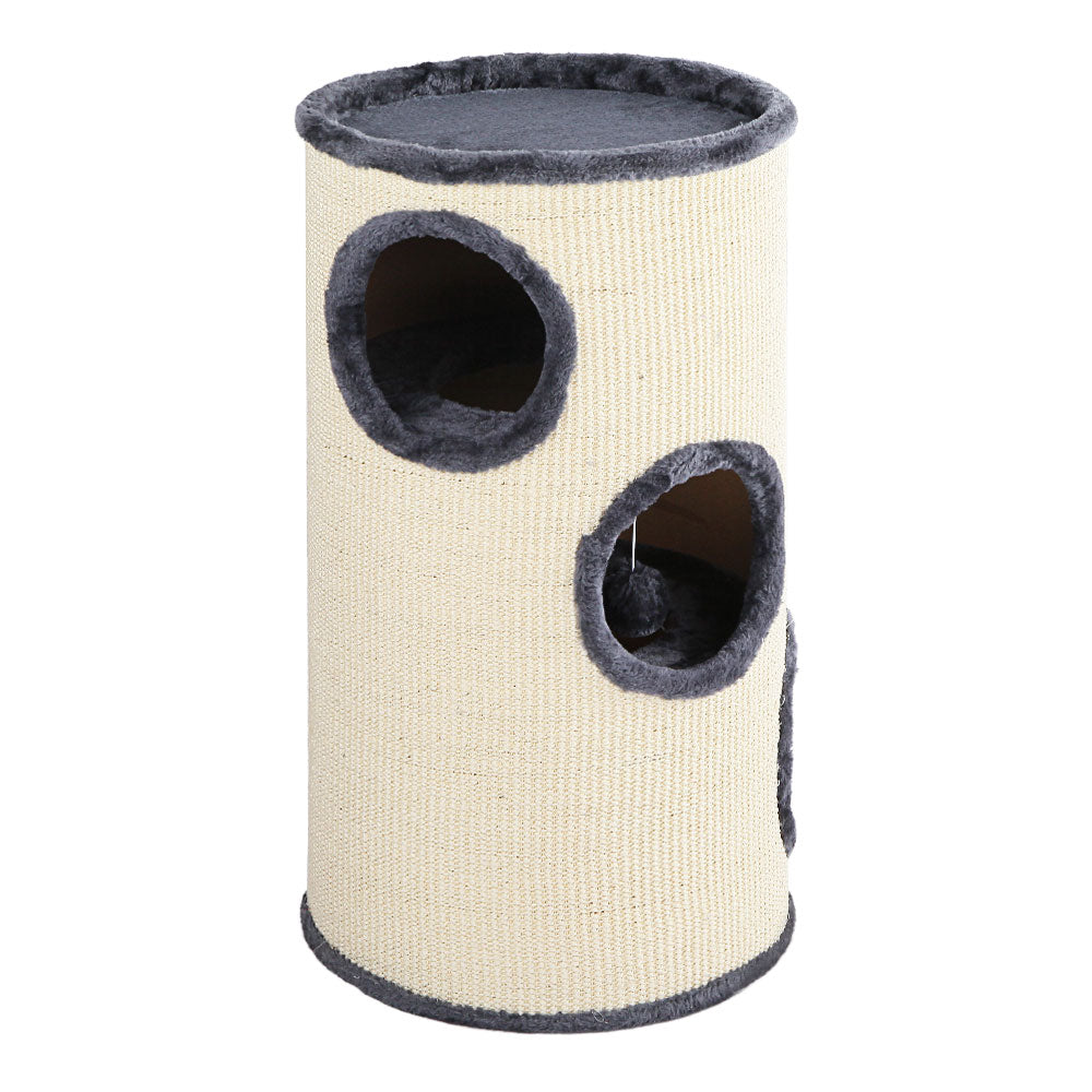 i.Pet 70cm Cat Tree Scratching Post Tower Wood Condo House
