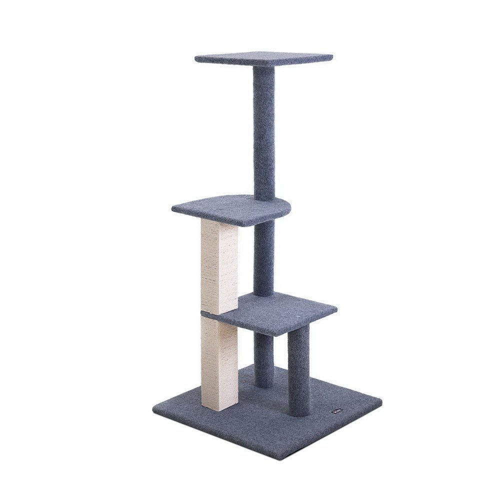 i.Pet 124cm Cat Tree Scratching Post Tower Wood Condo